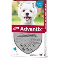 Advantix spot-on pro psy 4-10 kg 1x 1 ml - Letní tipy